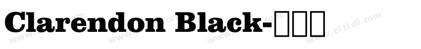 Clarendon Black字体转换